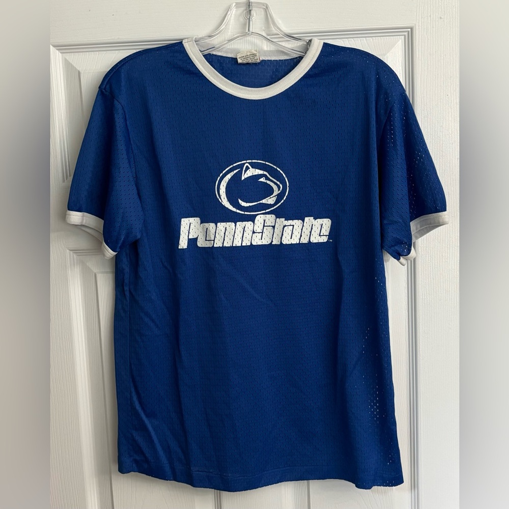 Vintage 80’s College Lane Penn State Jersey Ringer Shirt Size Medium